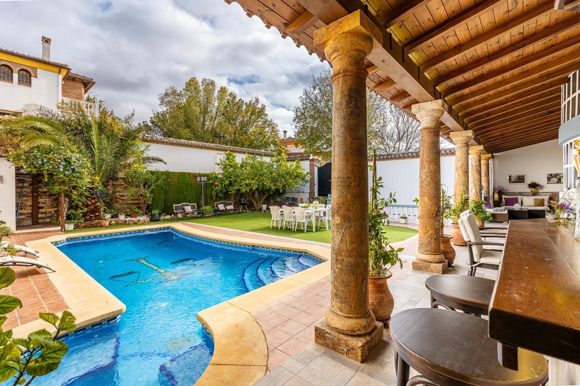 Вилла Casa De Amigos La Latina Con Piscina, Chimenea Y Barbacoa Ильора Экстерьер фото