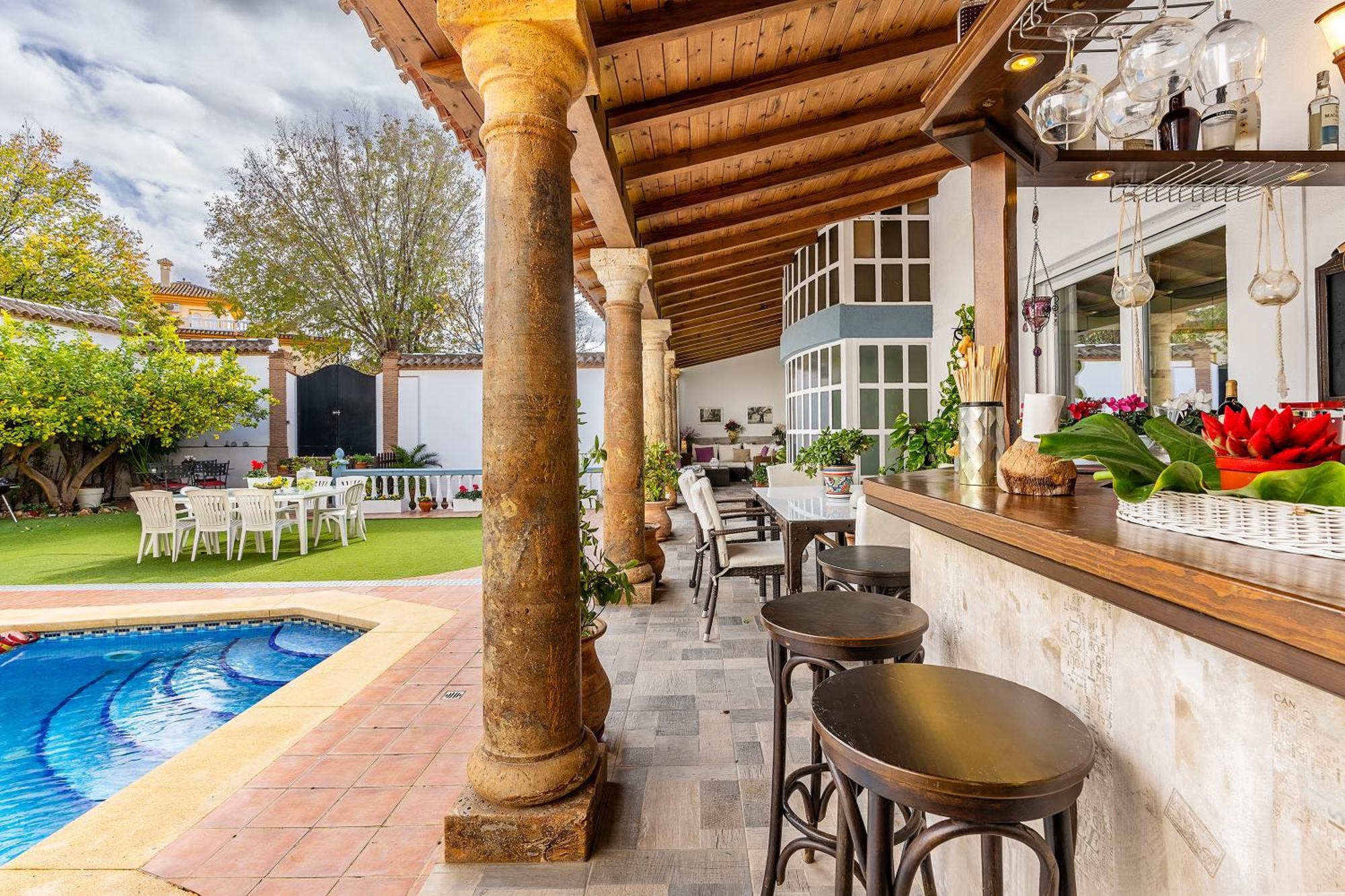 Вилла Casa De Amigos La Latina Con Piscina, Chimenea Y Barbacoa Ильора Экстерьер фото